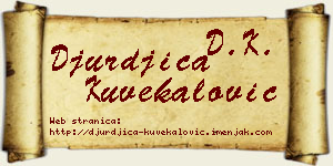Đurđica Kuvekalović vizit kartica